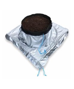 Alternative view of Cubierta reflectante bandejas cuadrdas 80/100cm maceta ø 70cm autopot