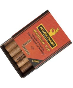 Alternative view of Filtro wooden tip long (20 u) yellow finger